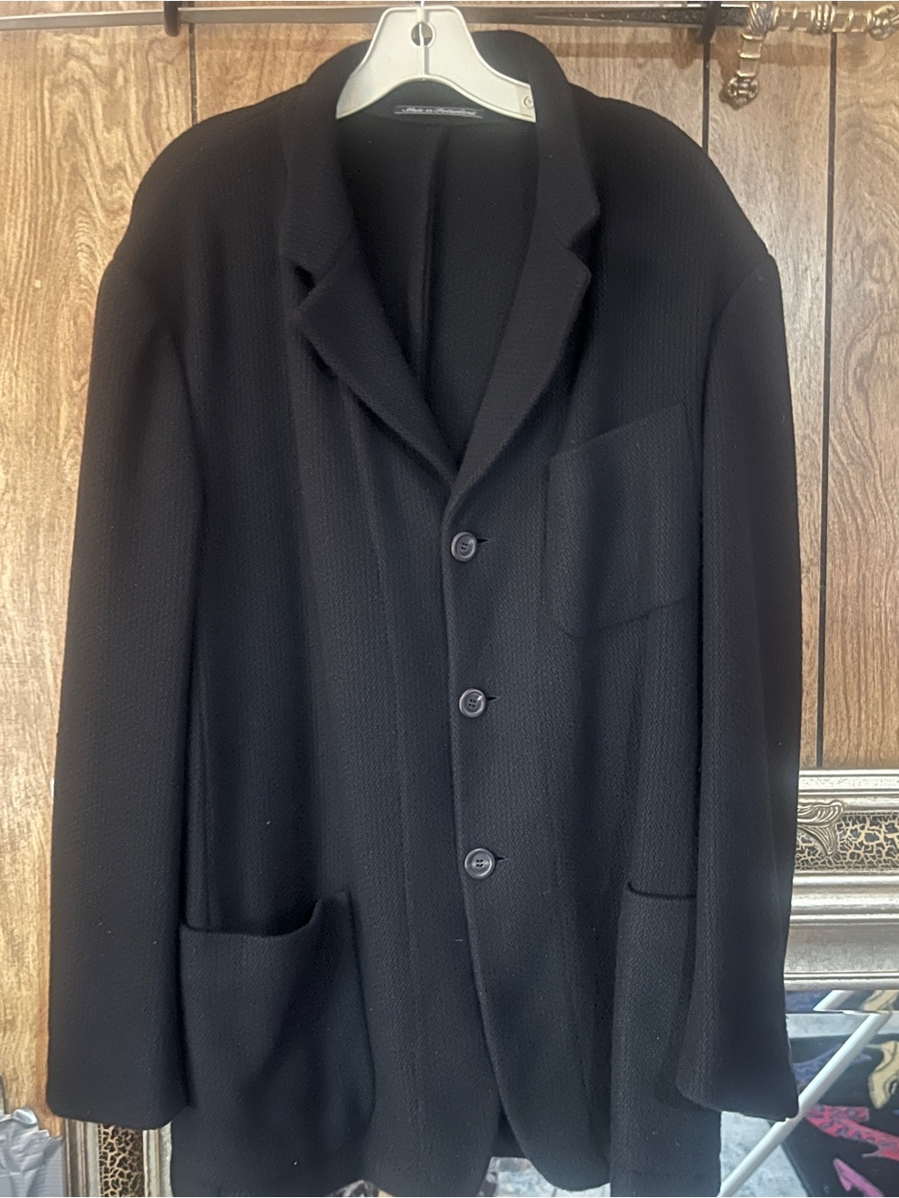 Versace Couture Cashmere Fabric sport coat in solid black